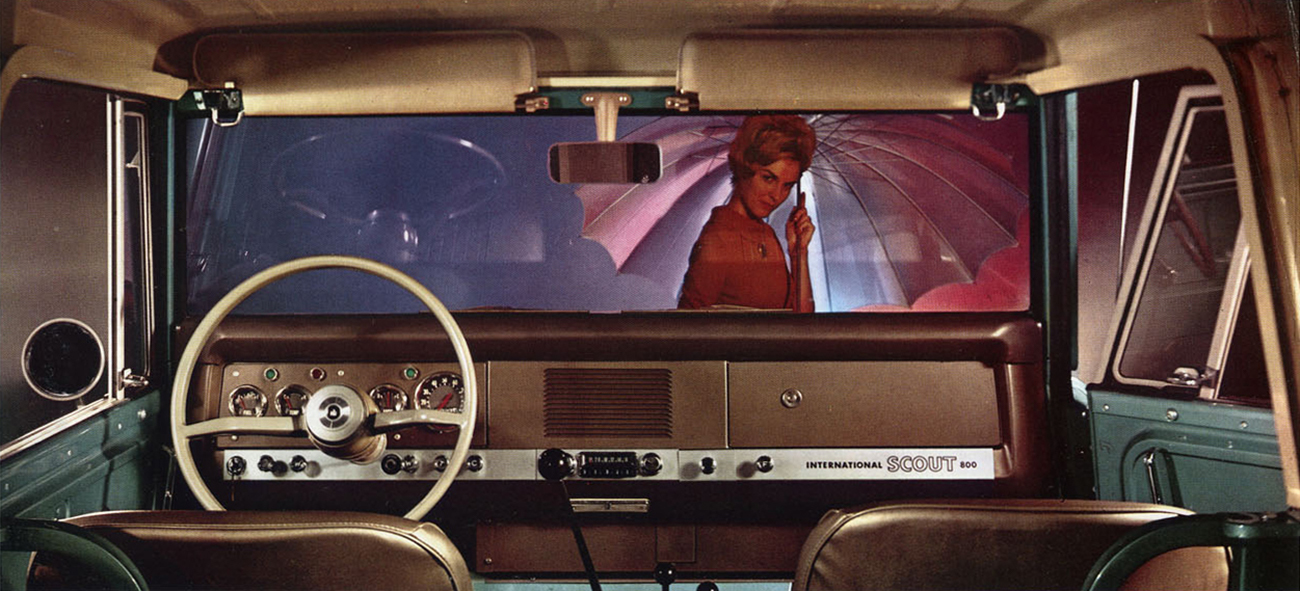 1968 International Harvester Scout interior view